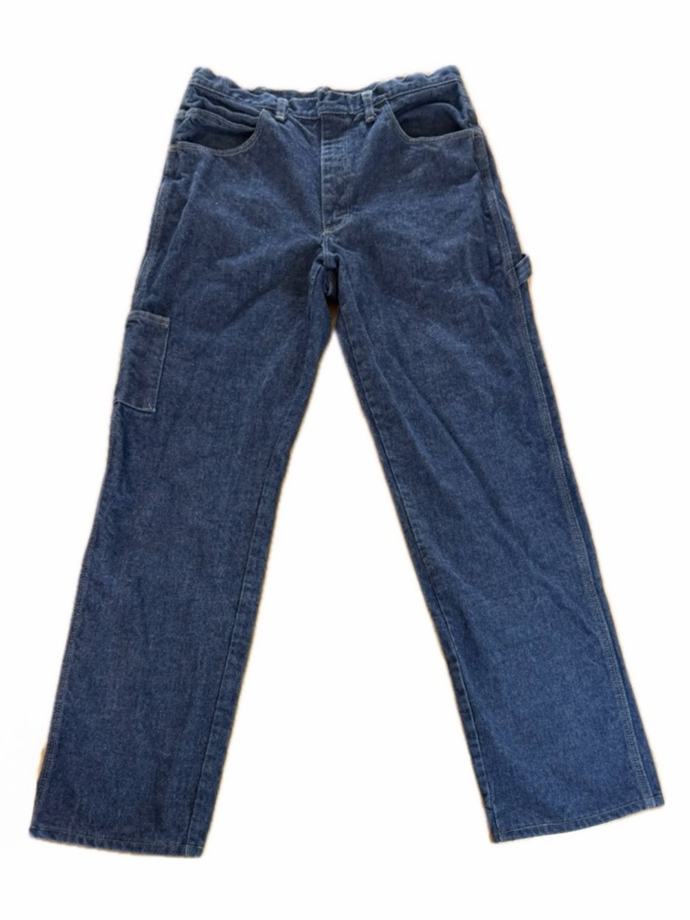 Bulwark FR Carpenter Jean Men's 34x33 Denim Blue Flame Resistant Straight Leg